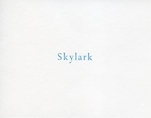 Skylark (after Ian Hamilton Finlay)