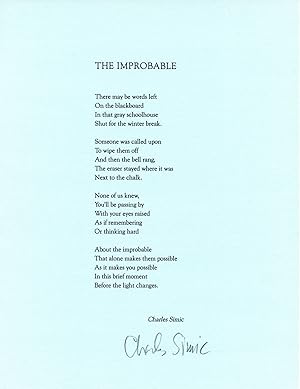 The Improbable