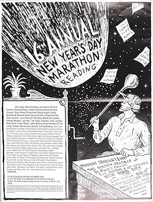 Seller image for The Poetry Project's 16th Annual New Year's Reading Poster Flyer Jan. 1, 1990 for sale by Granary Books