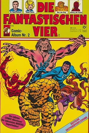 Bild des Verkufers fr Die Fantastischen Vier - Die tollsten Comic Abenteuer der bekannten Marvel-Superhelden - Comic Album Nr.2. zum Verkauf von Antiquariat Bernhardt