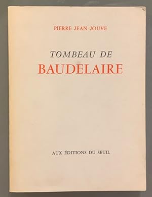 Bild des Verkufers fr Tombeau de Baudelaire zum Verkauf von Largine
