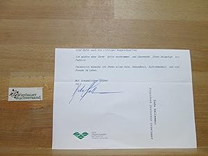 Original Autograph Brief Bodo Hollemann Präsident Deutscher Schwimmer /// Autogramm Autograph sig...