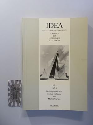 Immagine del venditore per IDEA: Werke - Theorien - Dokumente. Jahrbuch der Hamburger Kunsthalle. IV 1985. venduto da Druckwaren Antiquariat