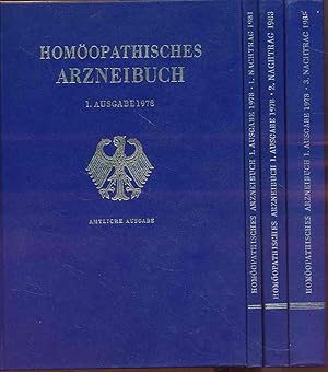 Homöopathisches Arzneibuch. Amtliche Ausgabe. 4 Bände. 1. Ausgabe 1978 plus 3 Nachträge.