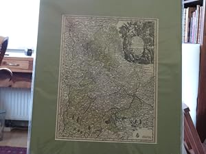 Image du vendeur pour Kolorierte Kupferstichkarte - Circulus Bavaria in fuas quasq didion tam cum finitimis quam infertis Regionibus accuratissime divileri incis et venal exposit. aus Atlas minor praecipua orbis terrarum imperia. mis en vente par Antiquariat Buchseite