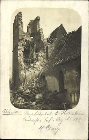 Bild des Verkufers fr 10 alte Ansichtskarte / Postkarte zerbombte Huser, Zerstrung durch den ersten Weltkrieg zum Verkauf von akpool GmbH