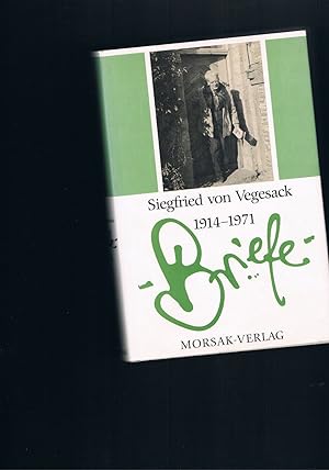 Bild des Verkufers fr Siegfried von Vegesack Briefe 1914-1971 zum Verkauf von manufactura