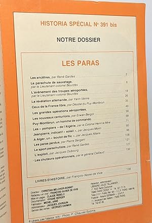 Les paras - Historia numéro spécial n°391 bis