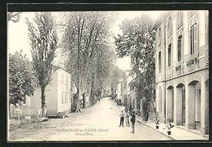 Carte postale Barbotan-les-Bains, Grand`Rue, vue de la rue