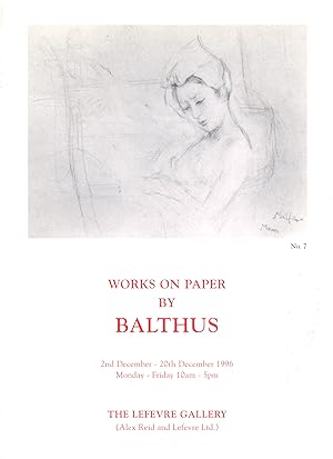 Works on Paper by Balthus