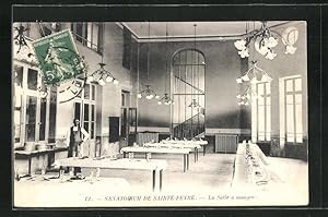 Carte postale Seinte-Feyre, Sanatorium, La Salle à Manger