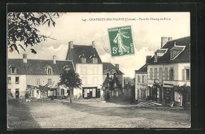 Carte postale Chatelus-Malvaleix, Place du Champ-de-Foire