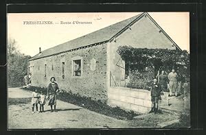 Carte postale Fresselines, Route d`Orsennes