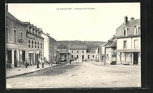 Carte postale La Courtine, Avenue de la Gare