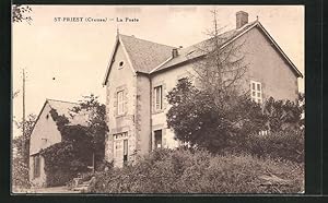 Carte postale St-Priest, La Poste