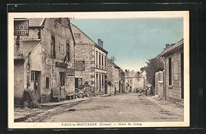 Carte postale Faux-la-Montagne, Haut du bourg