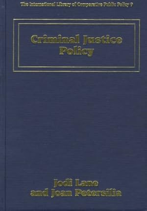 Seller image for Criminal Justice Policy for sale by GreatBookPricesUK