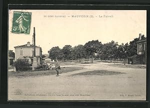 Carte postale Mauvezin, Le Foirail