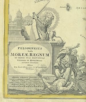 Peloponesus hodie Moreae regnum in omnes suas Provincias Veteres et Hodiernas accurate divisum. A...