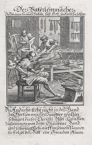 Der Baterleinmacher. Kupferstich von Weigel, 1698.