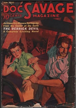 DOC SAVAGE 1940 #10 Devils Of The Deep = POSTER Not Paperback 2 SIZES 18" or 19" 