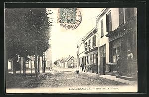 Carte postale Marcelcave, Rue de la Place