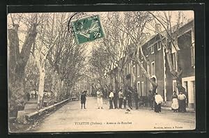 Carte postale Tulette, Avenue de Bouchet