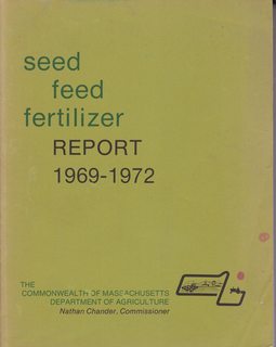 Summary Inspection Report of Official Samples on Seed, Feed and Fertilizer Fiscal Years 1969-1972