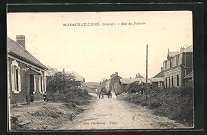 Carte postale Marquivillers, Rue du Buisson
