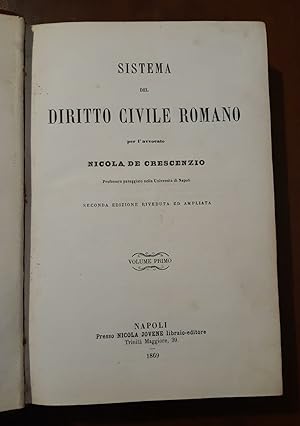 Sistema del Diritto civile Romano