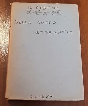 Imagen del vendedor de Della dotta ignoranza a la venta por librisaggi