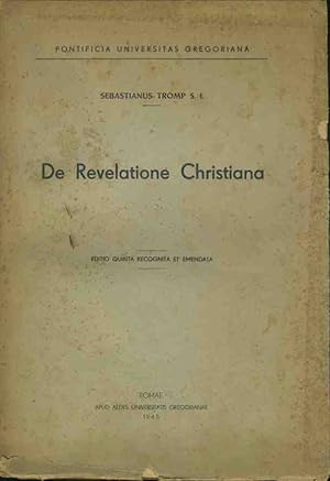 Image du vendeur pour De revelatione christiana mis en vente par librisaggi