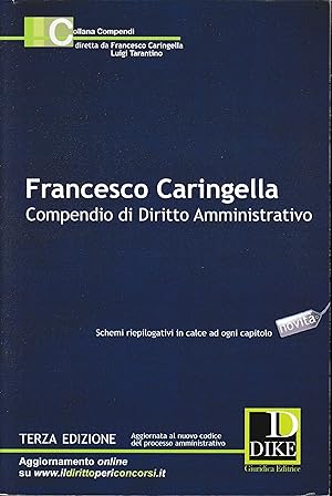 Image du vendeur pour Compendio di diritto amministrativo mis en vente par librisaggi