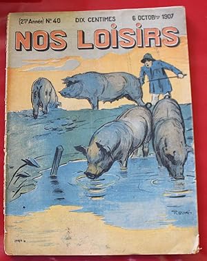 Image du vendeur pour NOS LOISIRS - Magazine n40 (1907) Couv. Ren Berti mis en vente par Bouquinerie Spia