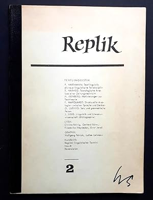 Replik - Band 2 - Gerhard Rühm, Friederike Mayröcker, Ernst Jandl etc. - 1968 november