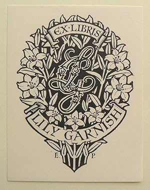 Seller image for Unused bookplate for Lilly Garnish designed by Edward Pay. for sale by Roe and Moore