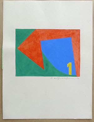 Seller image for Colour gouache on paper. Signed and dated 1970. for sale by Roe and Moore