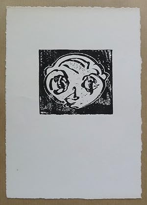 Seller image for Woodcut on paper, signed in pencil. With a presentation inscription from the artist, dated 1966. for sale by Roe and Moore