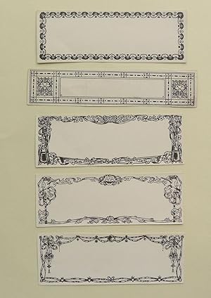 Seller image for Four unused bookplate panels designed by Edward Pay. for sale by Roe and Moore