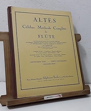 Altès Célèbre Méthode Complète de Flûte. 1º Volumen