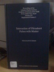 Seller image for Interaction of Ultrashort Pulses With Matter (Horizons in World Physics) (English and Russian Edition) for sale by Earthlight Books