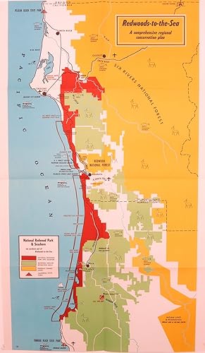 Image du vendeur pour Redwoods-to-the-Sea: A Comprehensive Regional Conservation Plan (map) mis en vente par Eureka Books