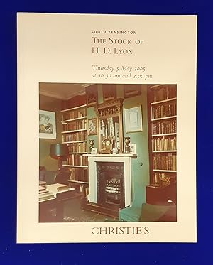 The Stock of H. D. Lyon. [ Christie's - South Kensington, auction catalogue, sale date: 5 May 200...