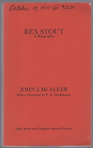 Bild des Verkufers fr Rex Stout: A Biography zum Verkauf von Between the Covers-Rare Books, Inc. ABAA