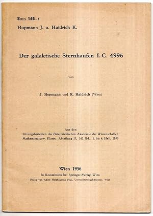 Seller image for Der galaktische Sternhaufen I. C. 4996. for sale by Antiquariat Dennis R. Plummer