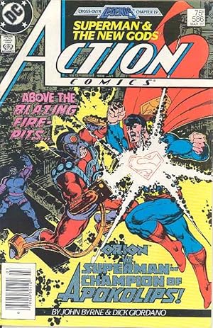 Seller image for Action Comics #586 ( 1938 Series ) Newsstand Edition Orion Vs Superman.a Champion Apokolips! for sale by Cider Creek Books