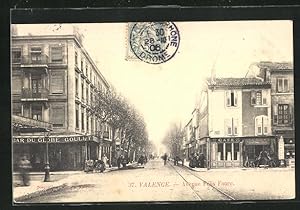 Carte postale Valence, Avenue Félix Faure