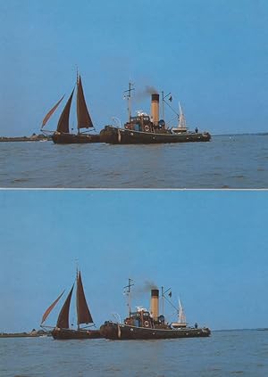 The Steam Tug Brent Ship Built at Sunderland 2x Postcard