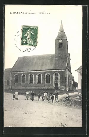 Carte postale Candas, L`Église, vue de l'Église