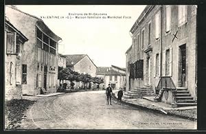 Carte postale Valentine, Maison familiale du Marechal Foch